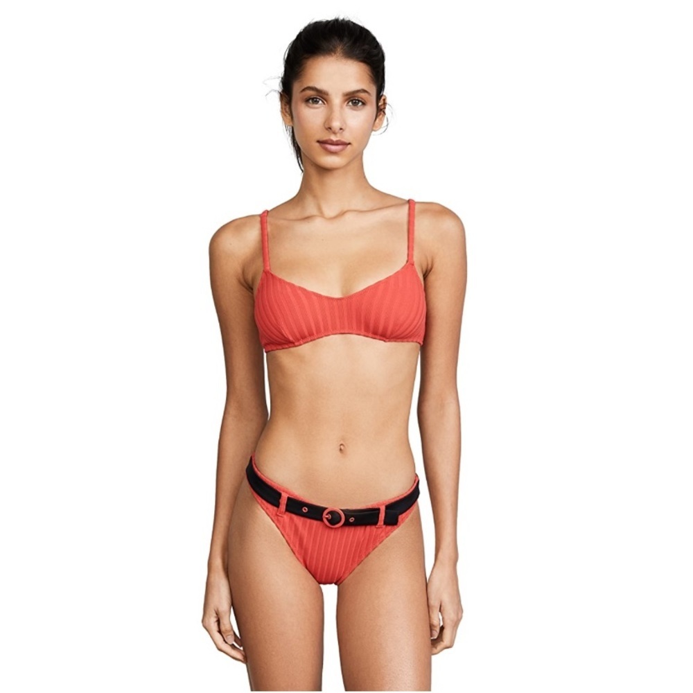NWT Solid & Striped Bikini